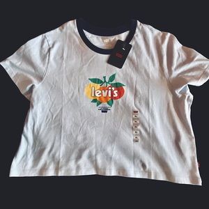 NWT Levi’s Light Blue Cropped T-Shirt Unisex CD  size XL